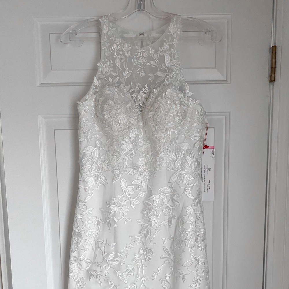 Jovani JVN Off White Lace Dress NWT